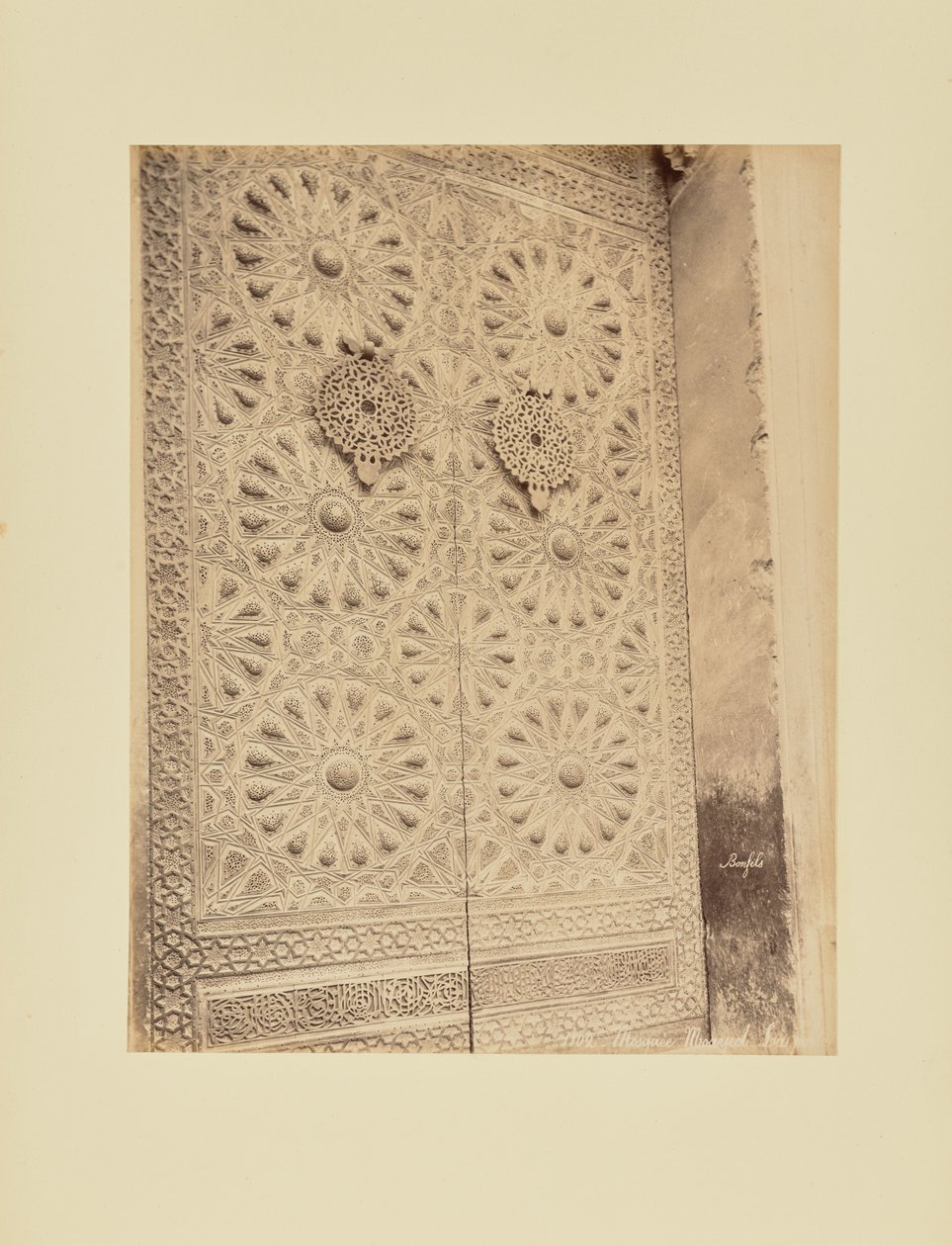 Mosquée Moayed - La porte - Félix Bonfils