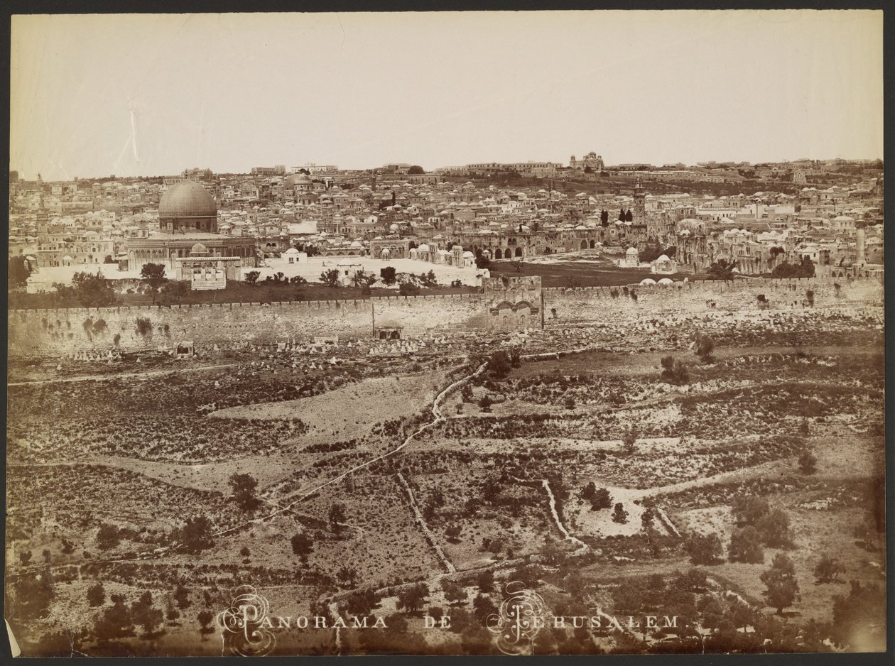 Panorama de Jérusalem - Félix Bonfils