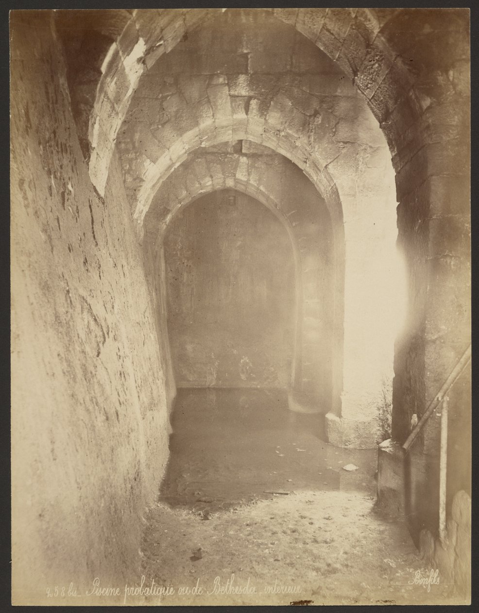 Piscine probatique ou de Bethesda, interieur. - Félix Bonfils