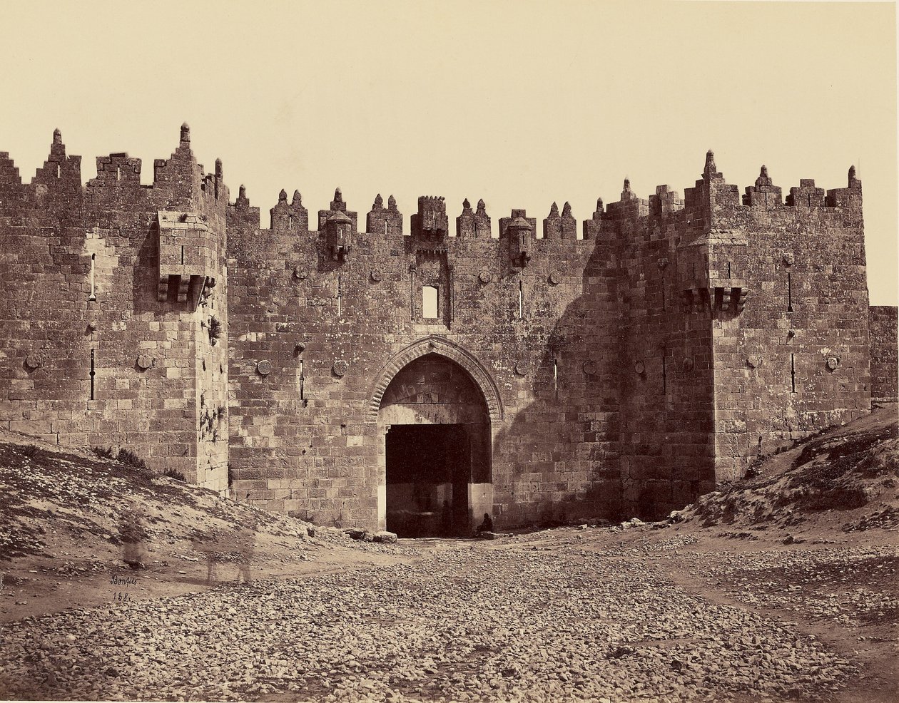 Porte des Dames - Jérusalem - Félix Bonfils