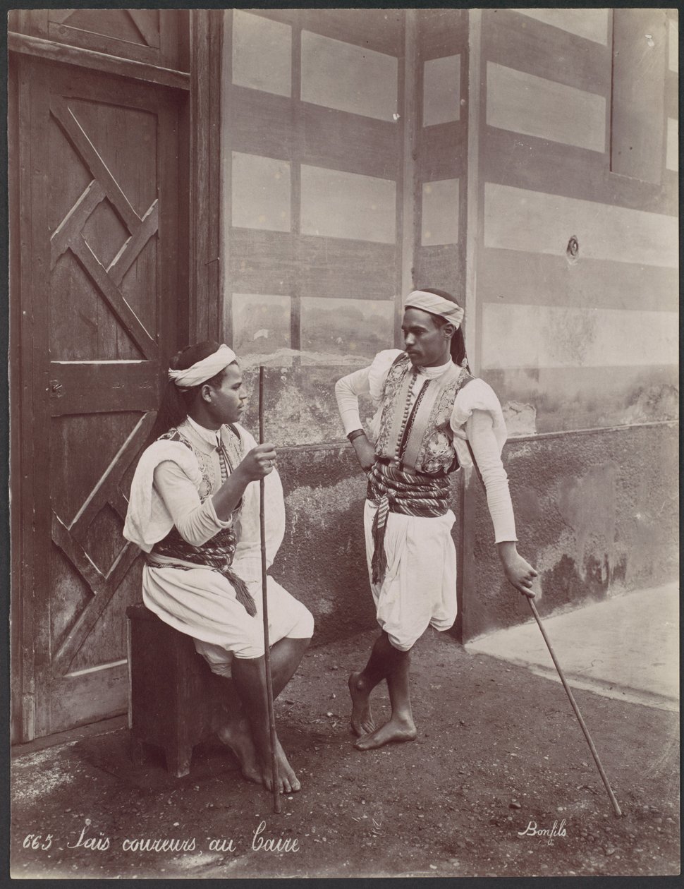 Saîs coureurs au Caire - Félix Bonfils