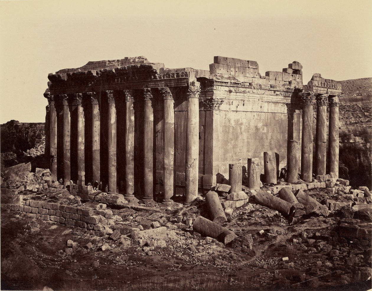 Temple de Jupiter - Baalbek - Félix Bonfils