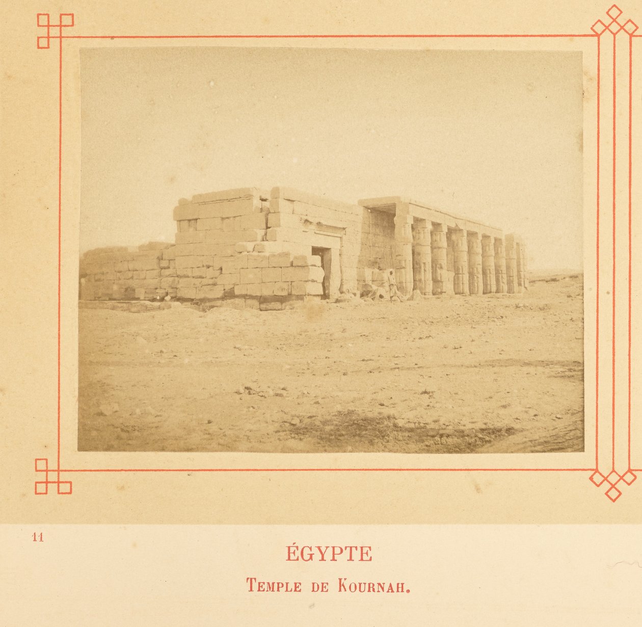 Temple de Kurnah - Félix Bonfils