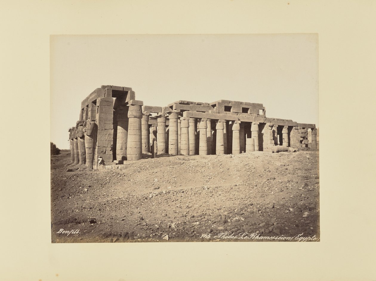 Thèbes. Le Rhamesséïon (Égypte) - Félix Bonfils