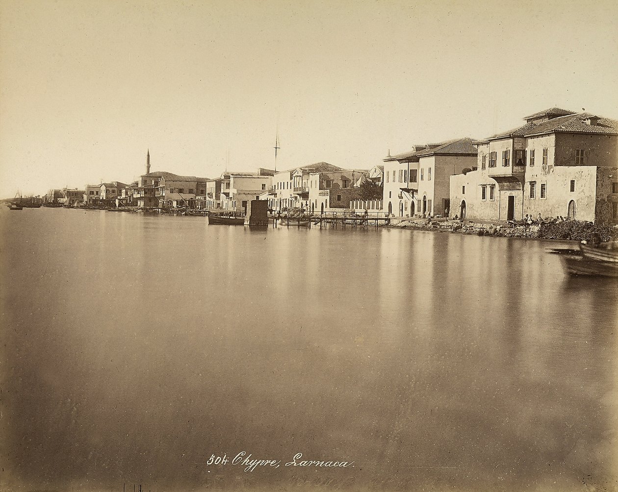 Vue de la ville de Larnaca, à Chypre - Félix Bonfils