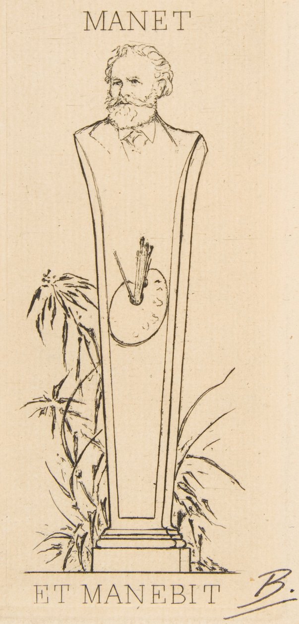 Ex-libris de Manet, 1875 - Felix Bracquemond