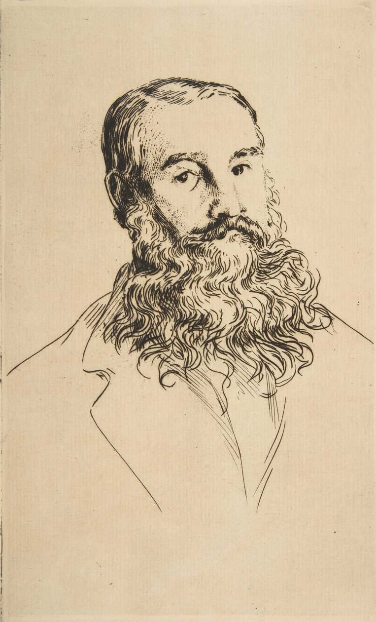 Portrait de Charles Leland, 1871 - Felix Bracquemond