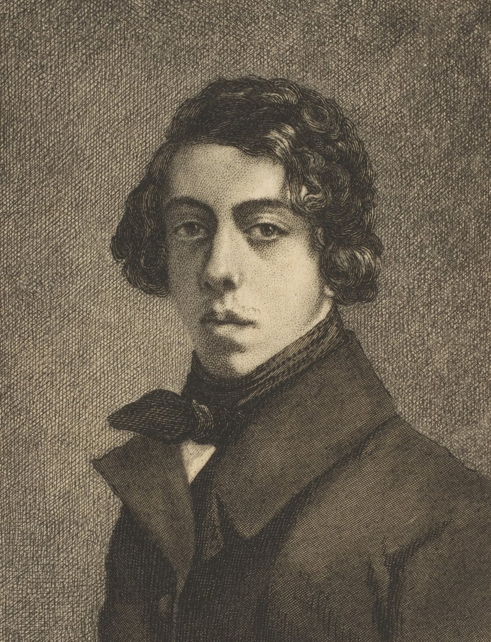 Portrait de Théodore Chassériau, 1893 - Felix Bracquemond