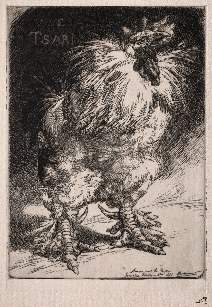 Le coq français, 1893 - Felix Bracquemond