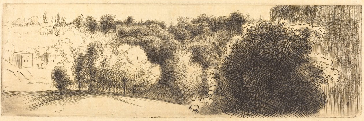 La route menant à Bellevue - Felix Bracquemond
