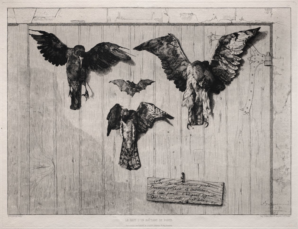 Le Haut de la Porte Battante - Felix Bracquemond