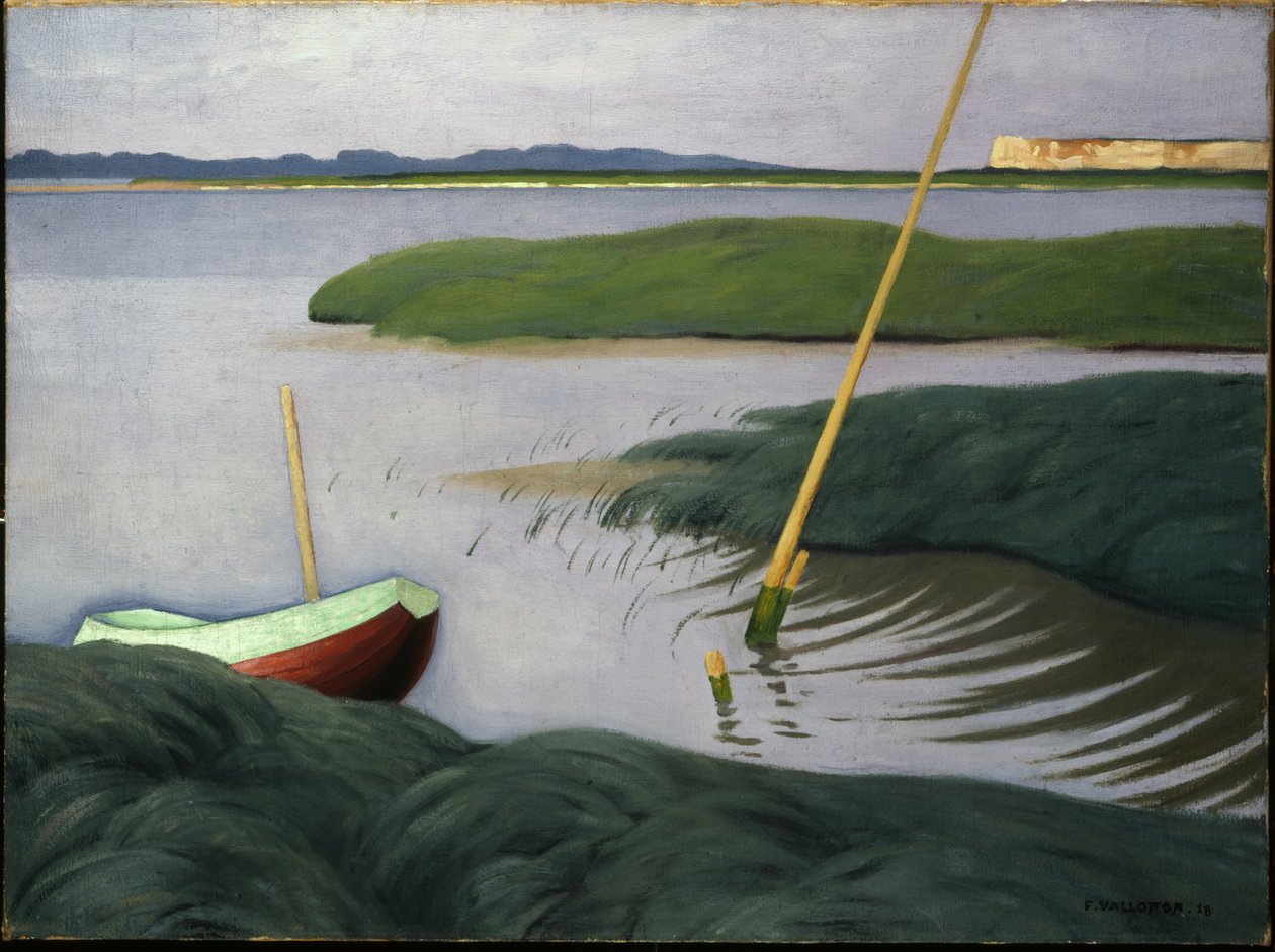 Bateau à Berville, 1918 - Felix Edouard Vallotton