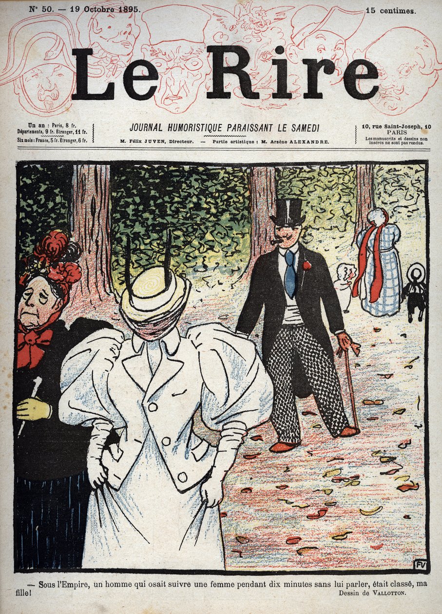 Couverture du journal « Le Rire », n°50, 10 octobre 1895 : Sous l