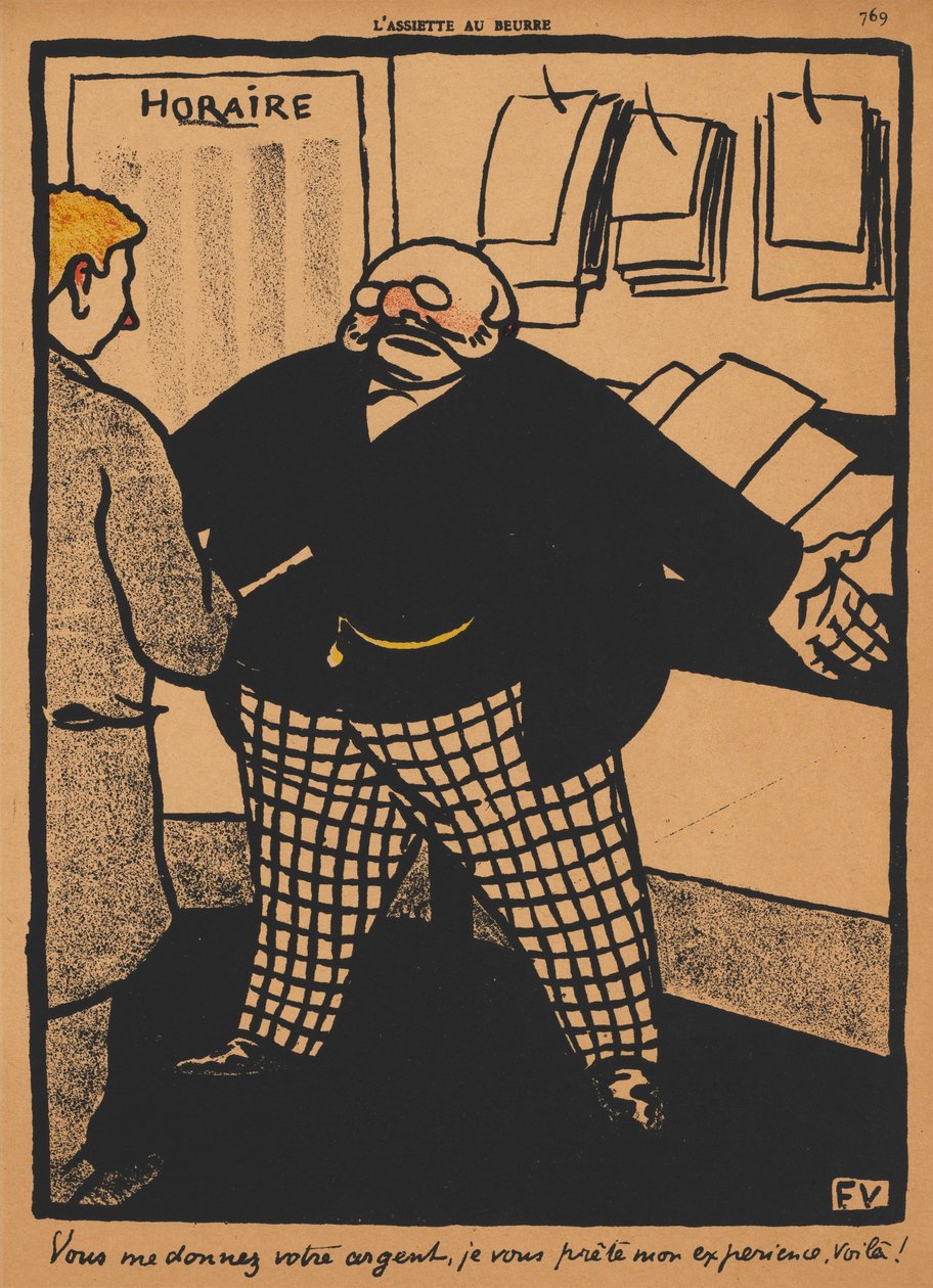 Crimes et châtiments XII, 759 : Tu me donnes ton argent, 1869 - Felix Edouard Vallotton