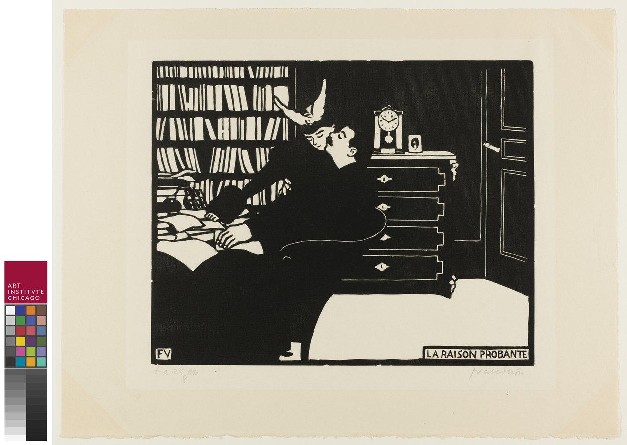 Der zwingende Grund - La raison probante. (Tafel 14 aus der Reihe "Intimités") - Felix Edouard Vallotton