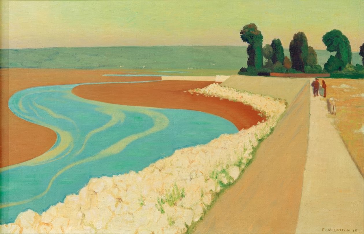 Digue de Honfleur - Felix Edouard Vallotton