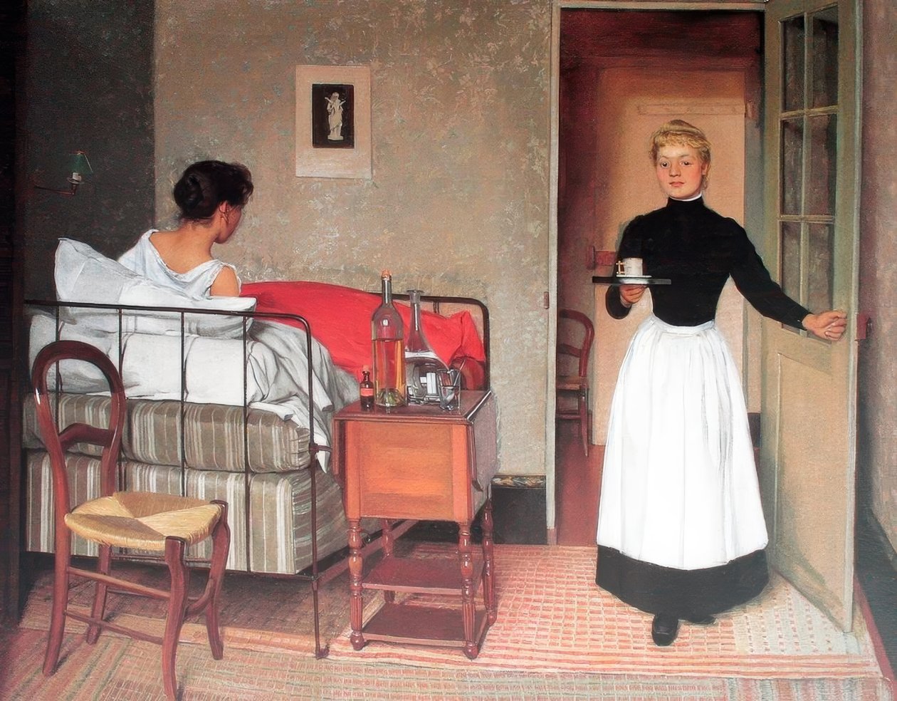 Félix Edouard Vallotton (1865 – 1925) peintre suisse, 1892 le patient - Felix Edouard Vallotton