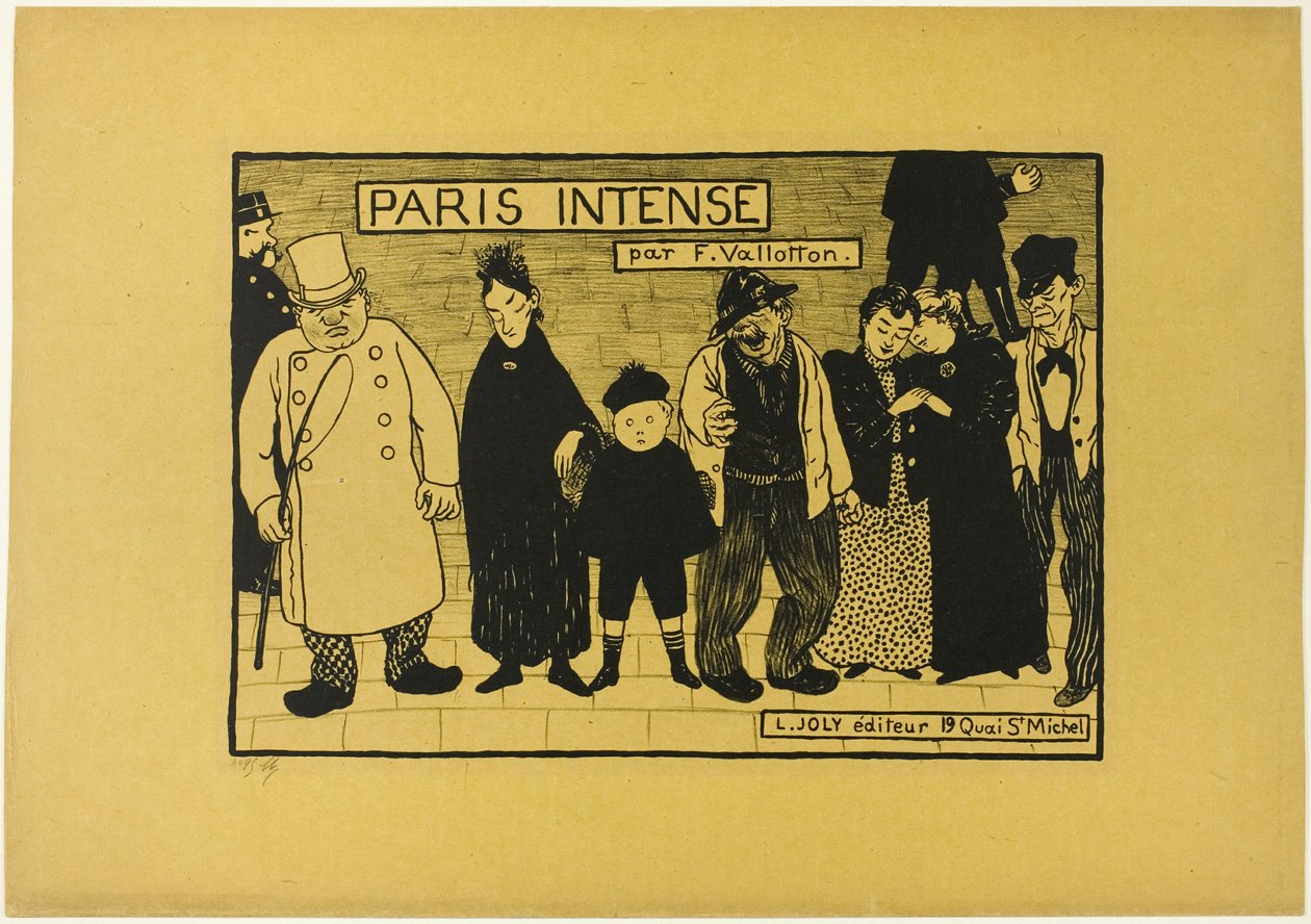 Frontispice de Paris Intense - Felix Edouard Vallotton