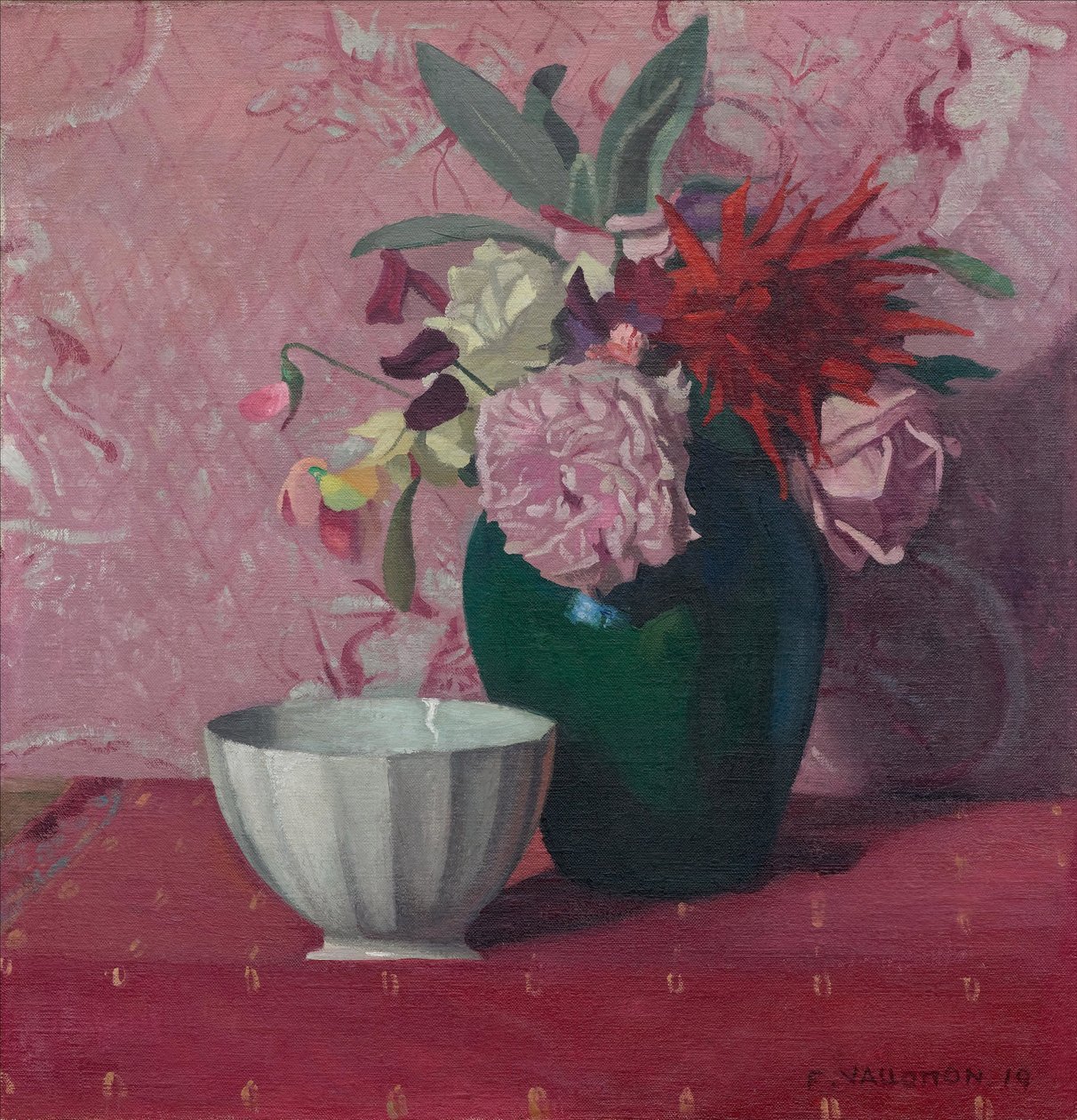 Vase vert et bol blanc, 1919 - Felix Edouard Vallotton