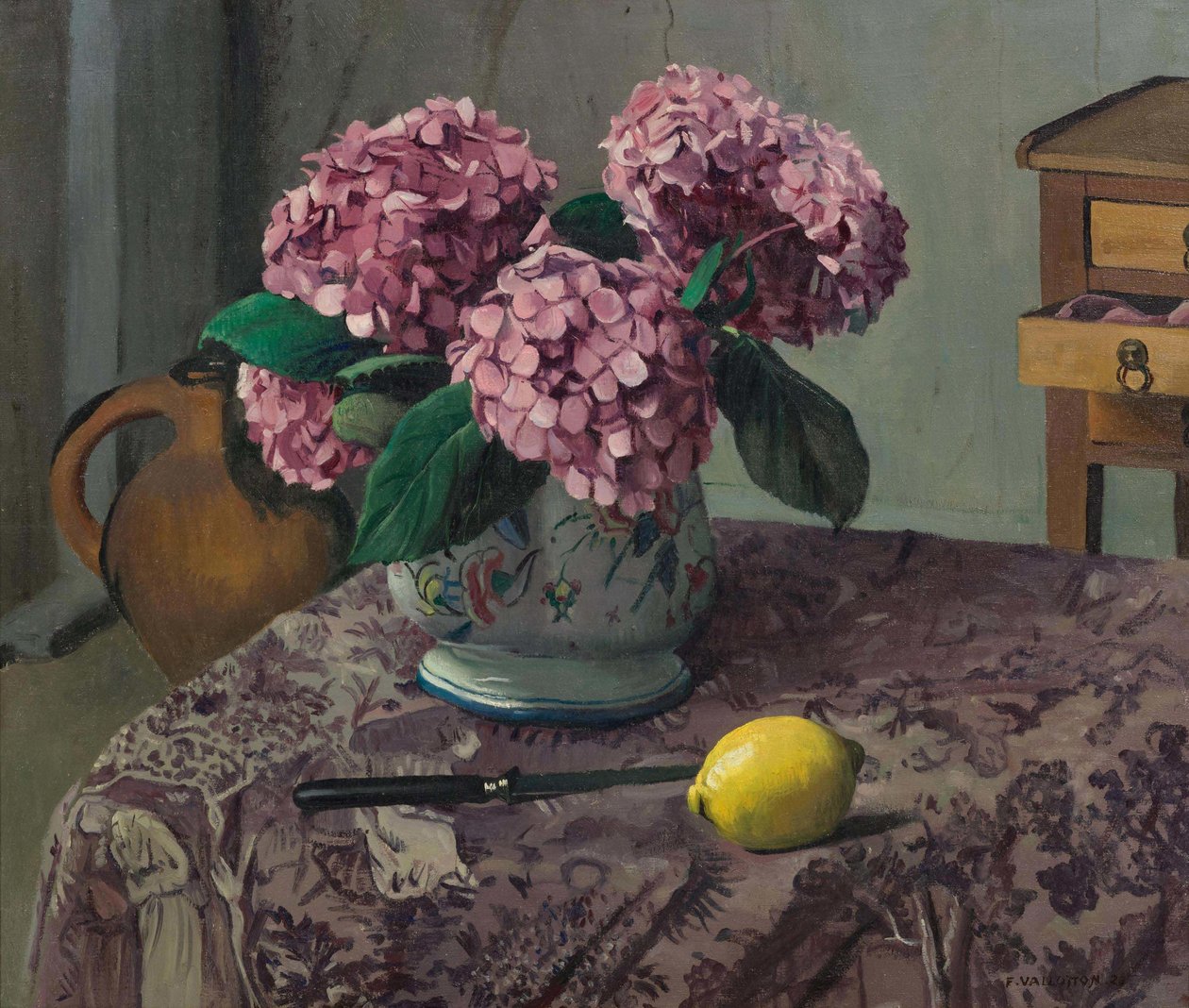 Hortensias et citron, 1923 - Felix Edouard Vallotton