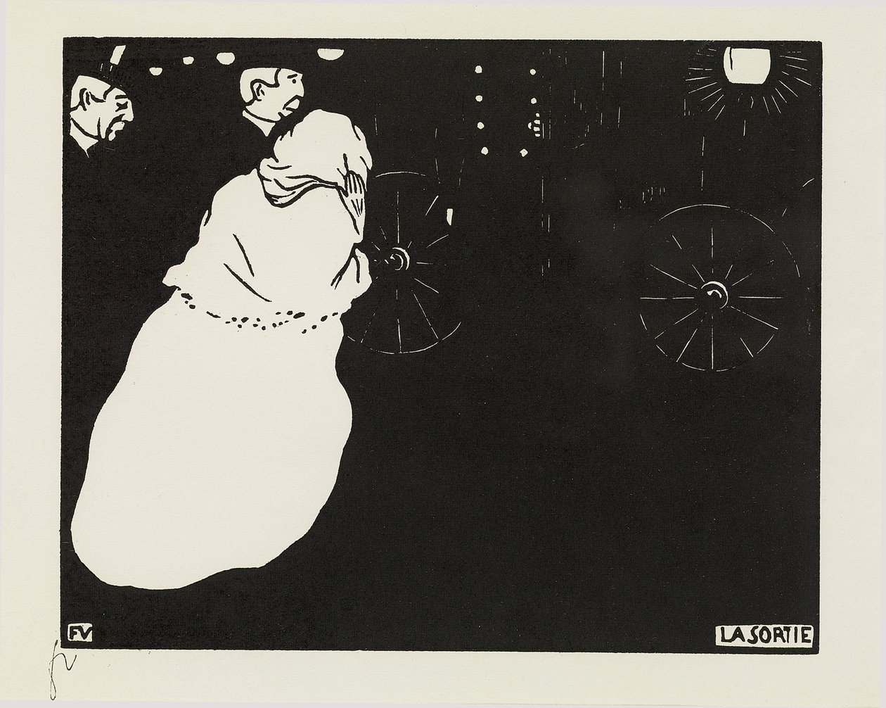 La Sortie - Felix Edouard Vallotton