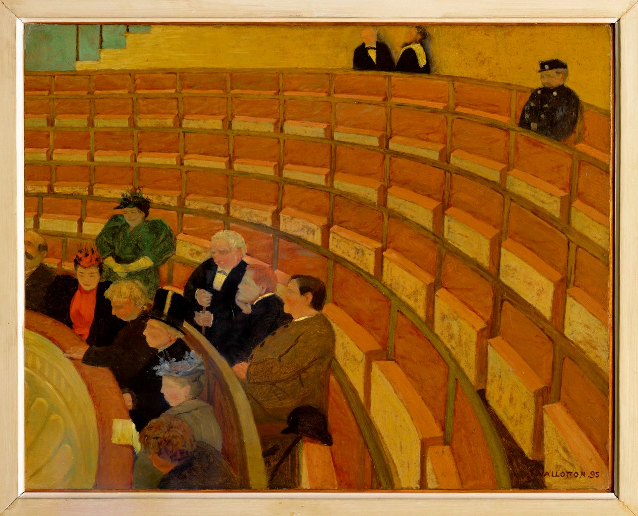 La troisieme galerie au Theatre du Chatelet - The third gallery at the Theatre du Chatelet ... (peinture sur toile) - Felix Edouard Vallotton