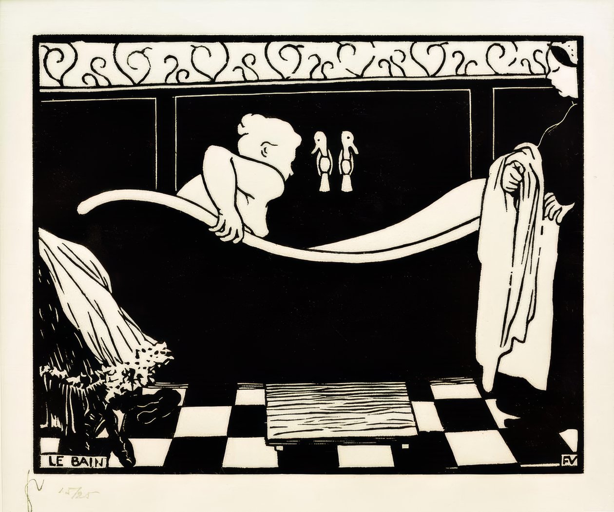 Le bain - Felix Edouard Vallotton