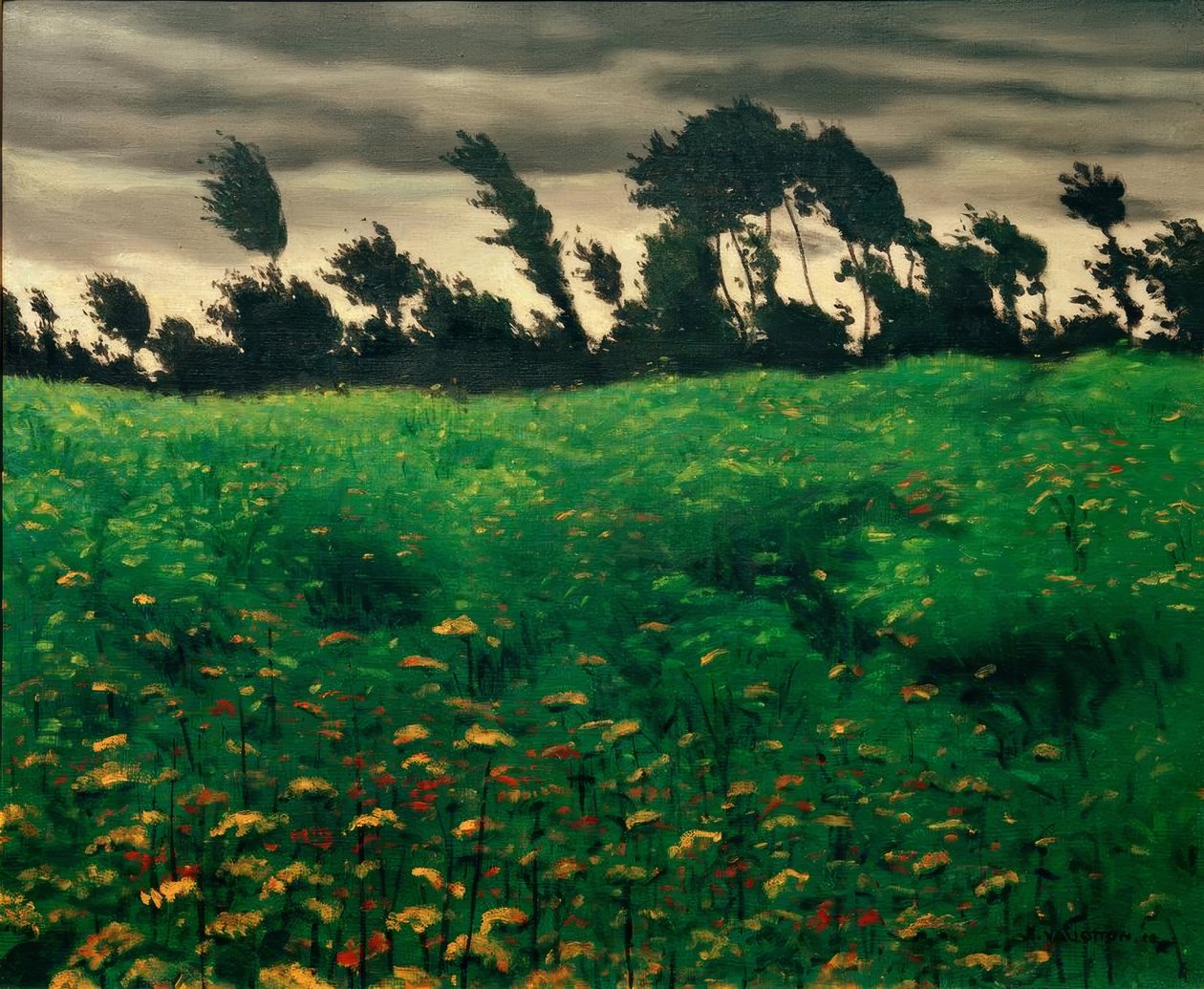Le champ fleuri - Felix Edouard Vallotton