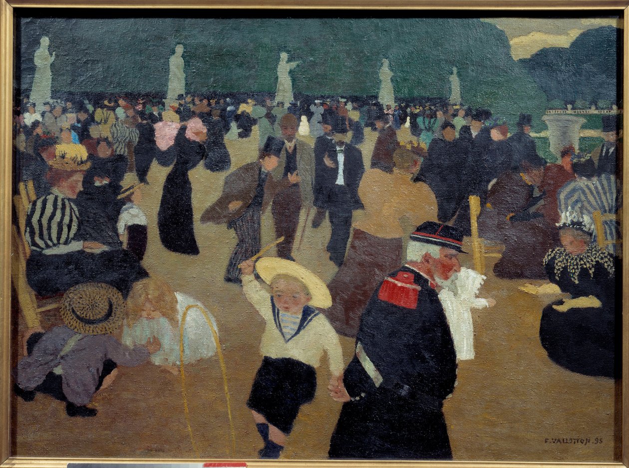 Le jardin du Luxembourg - Felix Edouard Vallotton