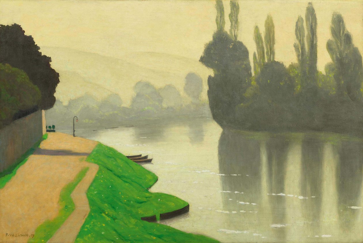 Brume matinale à Andelys, 1917 - Felix Edouard Vallotton