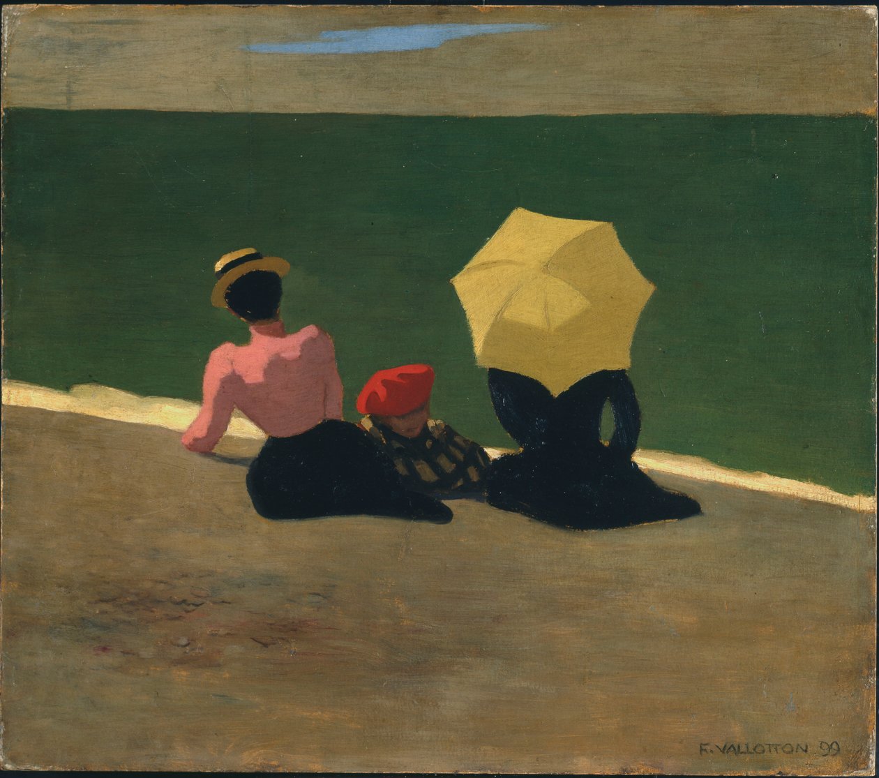 Sur la plage, 1899 - Felix Edouard Vallotton