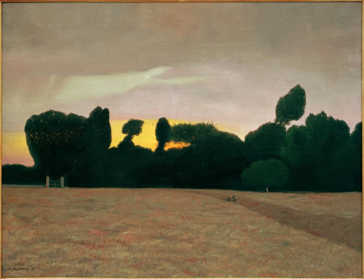 Paysage de Normandie, coucher de soleil - Felix Edouard Vallotton