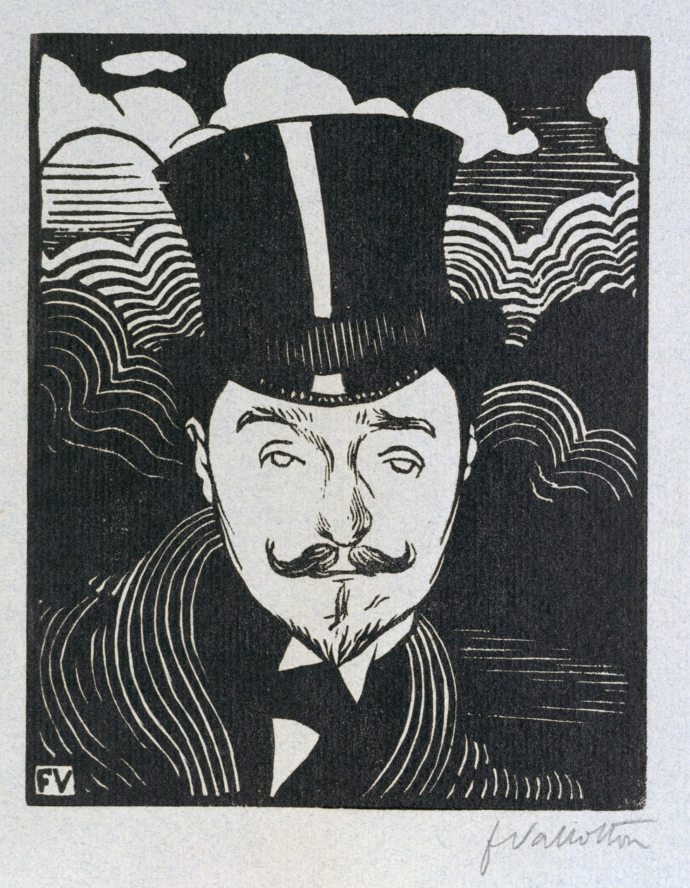 Portrait de Romain Coolus (1865-1952) - Felix Edouard Vallotton