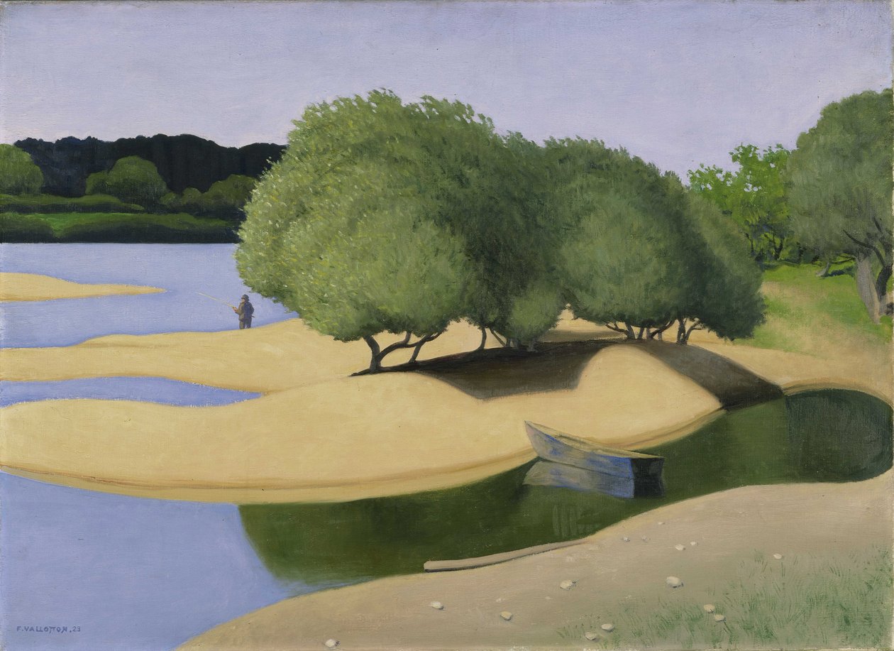 Bancs de sable sur la Loire - Felix Edouard Vallotton