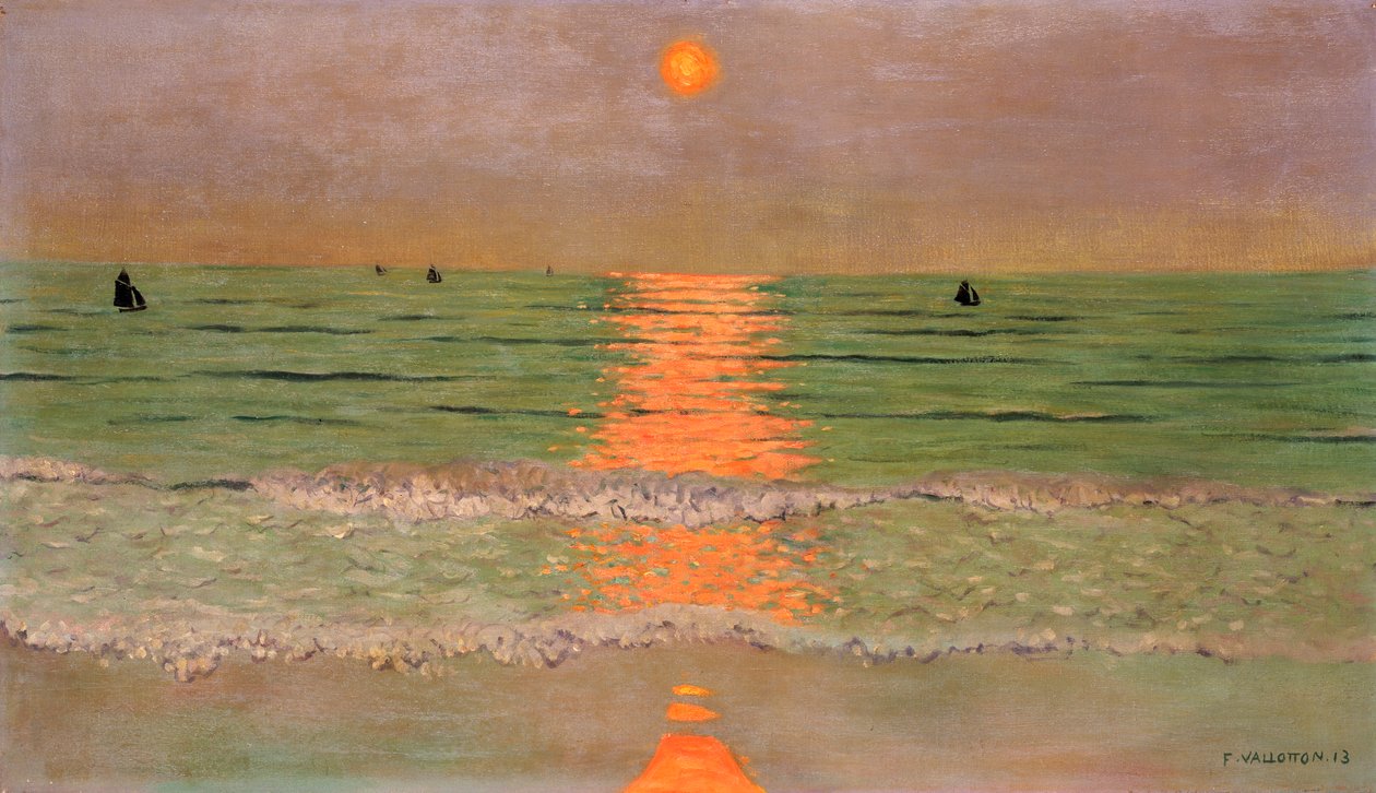 Coucher de soleil, 1913 - Felix Edouard Vallotton