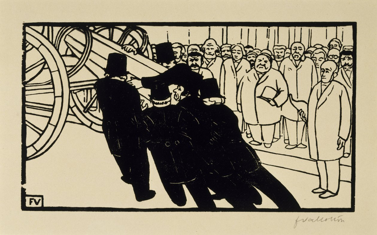 Les croque-morts - Felix Edouard Vallotton