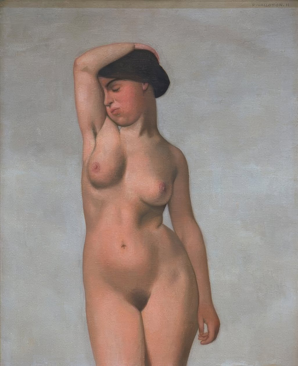 Nu féminin avec bras levé - Felix Edouard Vallotton