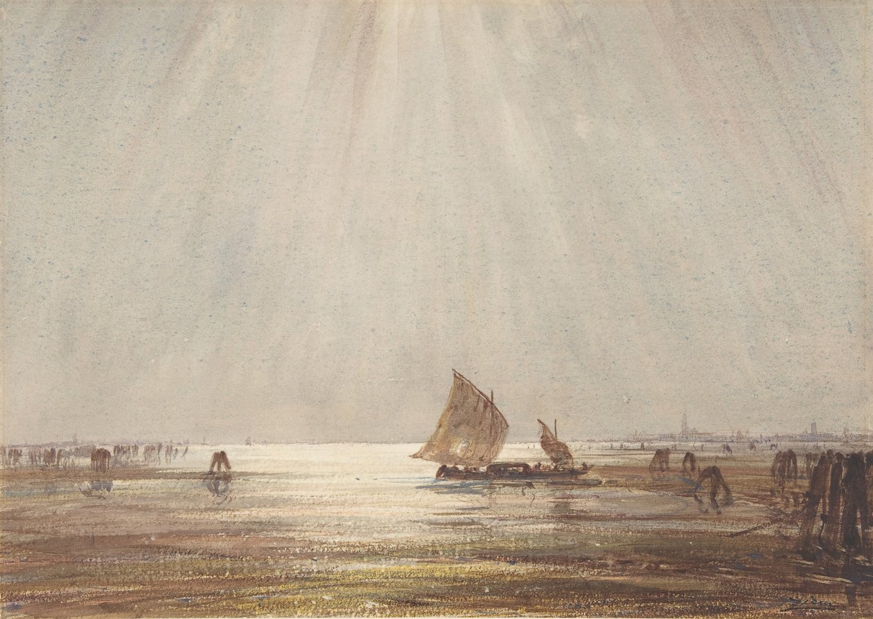 Bateau de pêche vénitien - Felix Francois Georges Philibert Ziem
