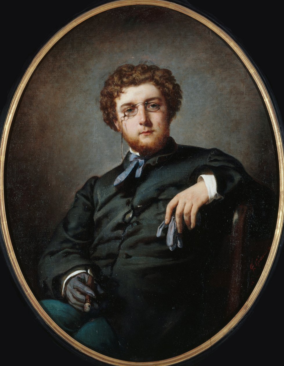 Portrait du compositeur Georges Bizet 1838-1875, vers 1865 - Felix Henri Giacomotti