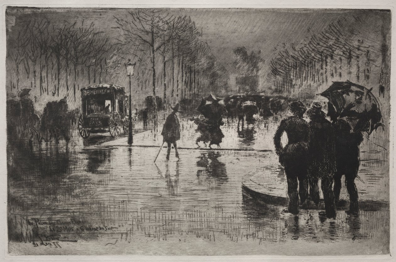 Artistes revenant du Salon - Felix Hilaire Buhot