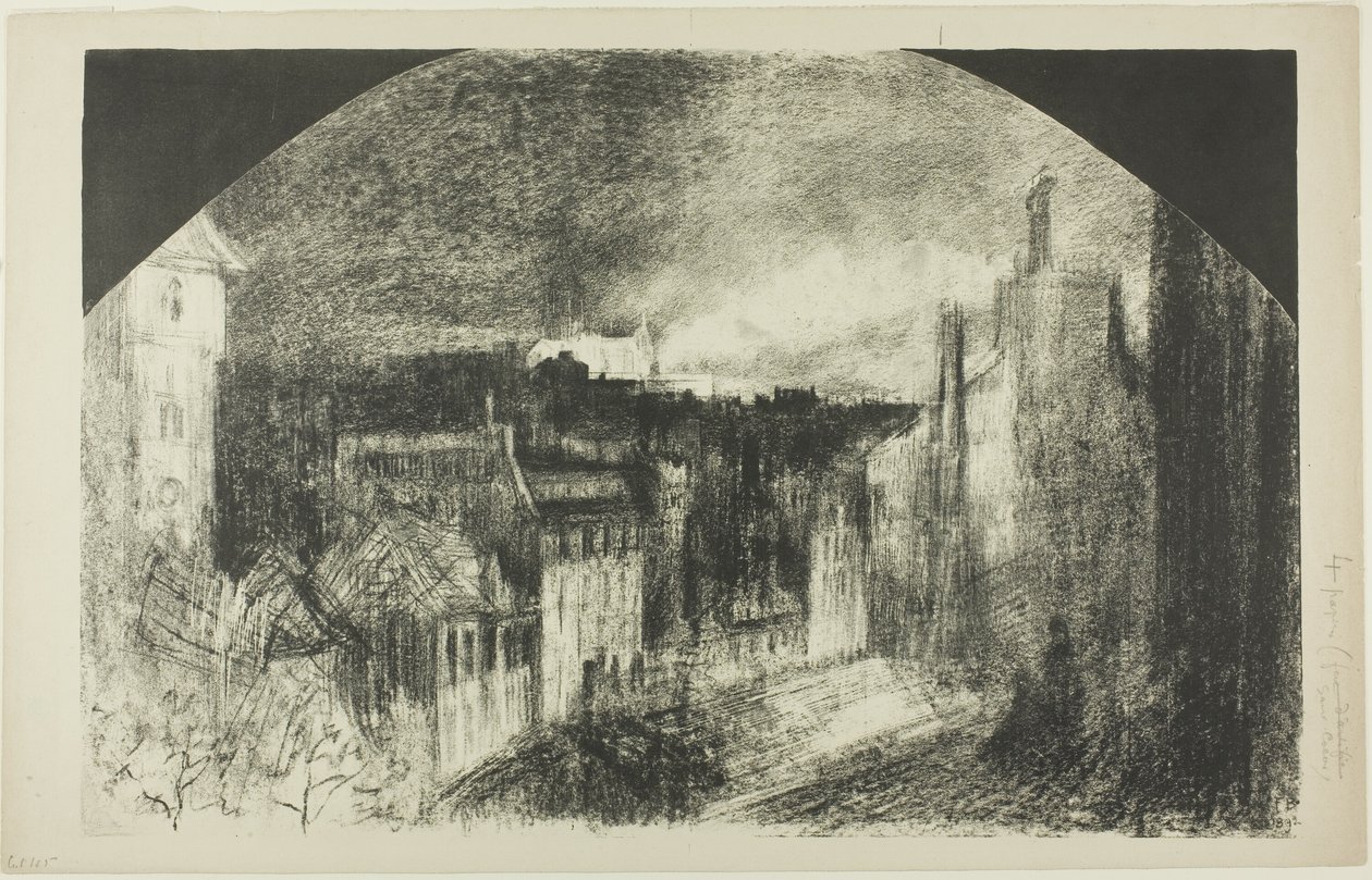 Fête nationale à Montmartre - Felix Hilaire Buhot