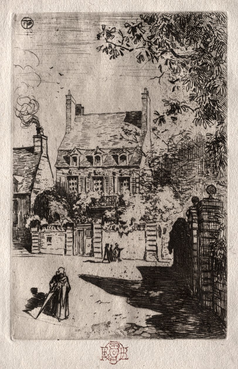 En province : La maison à Orléans - Felix Hilaire Buhot