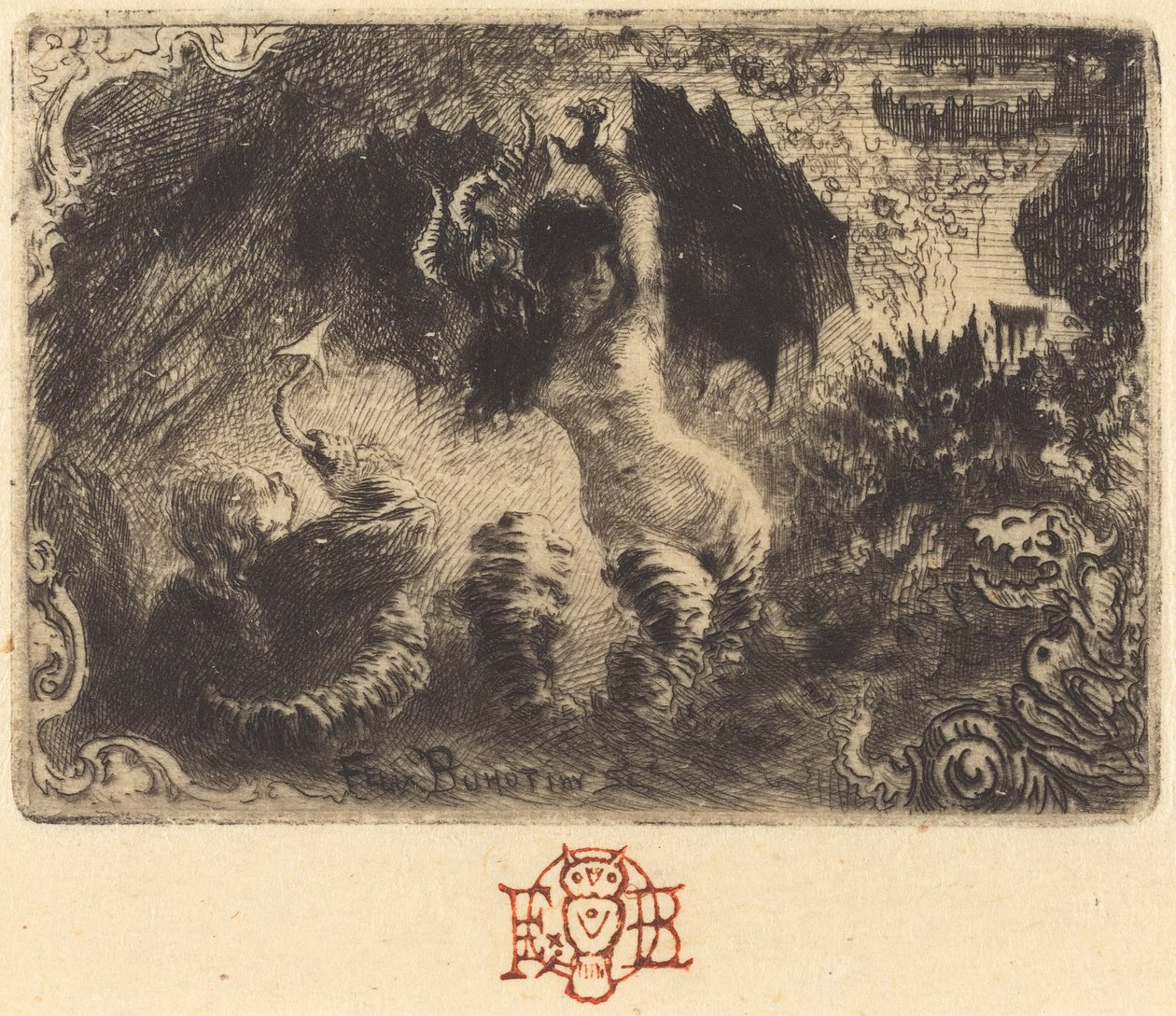 Le Diable amoureux de Jacques Cazotte 1ère vignette - Felix Hilaire Buhot