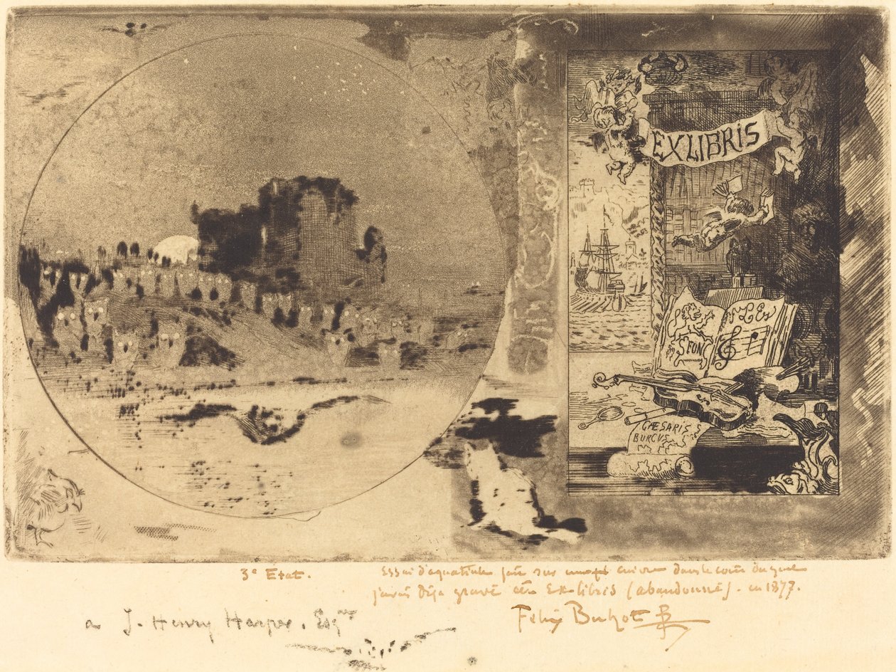 Le Château des hiboux - Felix Hilaire Buhot
