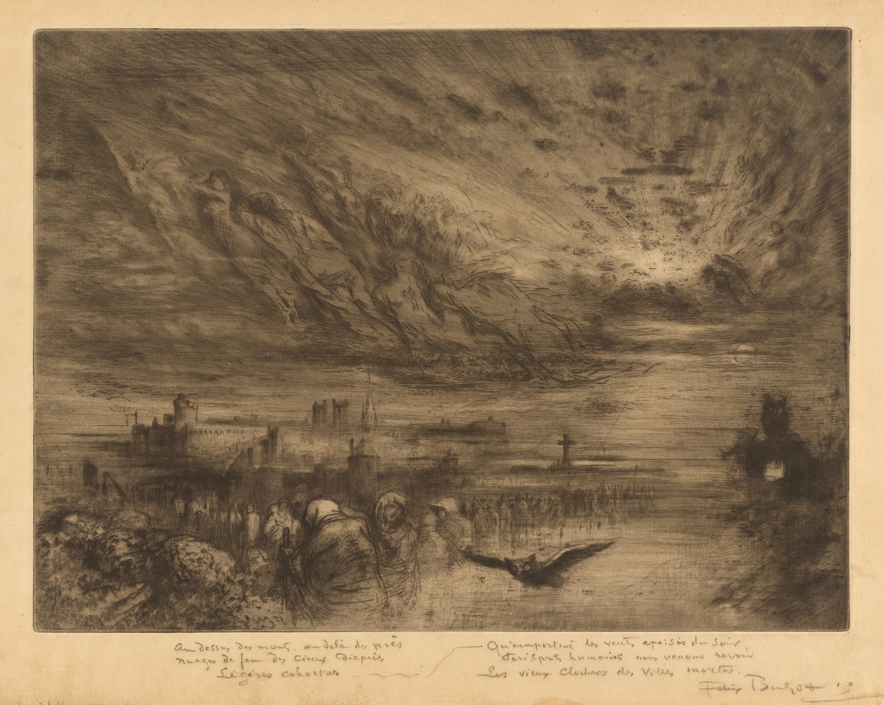 Les Esprits des Villes Mortes, 1885 - Felix Hilaire Buhot