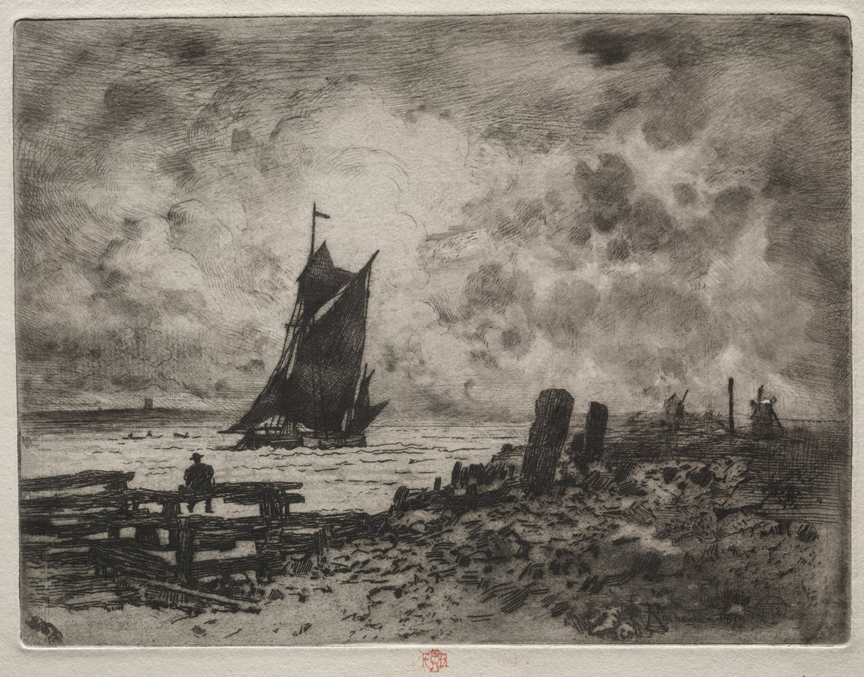 Le Petit Marin : Souvenir de Medway - Felix Hilaire Buhot