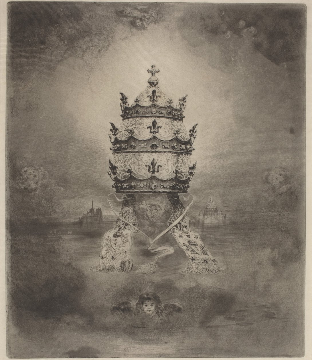 La Tiare - Felix Hilaire Buhot