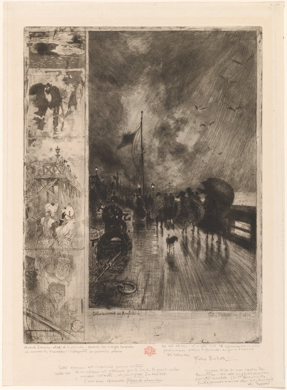 Un Débarquement en Angleterre, 1879 - Felix Hilaire Buhot