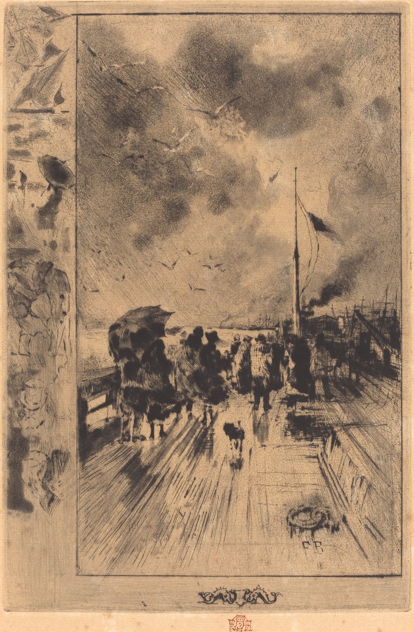Une jetée en Angleterre, 1879 - Felix Hilaire Buhot