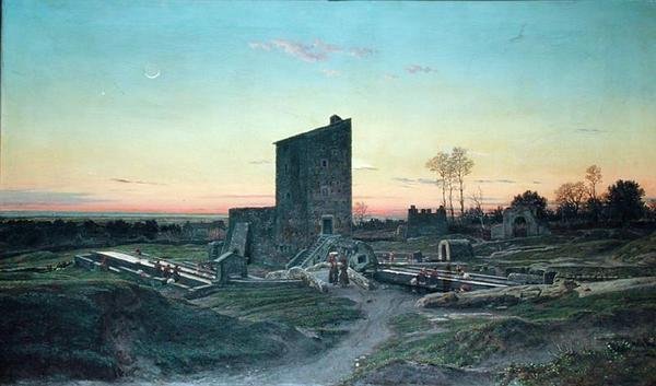 Paysage romain ou, La blanchisserie d